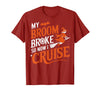 Cruise Captain Halloween Gifts My Broom Broke So Now I Cruise Halloween Scary Cruise Ship T-Shirt - Cranberry Red