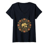 Mademark Women's Mother Elephant Nudging Newborn Calf Maternity V-Neck T-Shirt - Women - Black