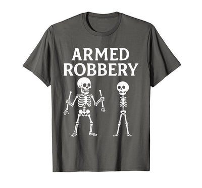 Armed Bones Joke Joke Apparel Men Women sarcastic Funny Skeleton Pun Armed Bones Joke Halloween Humor Costume T-Shirt