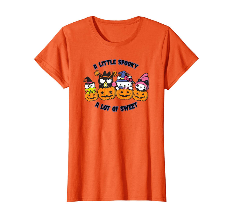 SANRIO Hello Kitty and Friends Halloween A Little Spooky T-Shirt - Orange