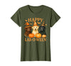 Art-Wear Happy Lab-O-Ween Labrador Halloween Dog Lover Design T-Shirt - Olive Green
