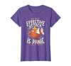 Funny My Only Effective Attack Is Panic Tee Shirt Fish My Only Effective Attack is Panic T-Shirt - Purple Heather