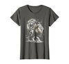 MyAnimal - Your Favourite Animal Wear Lion Majestic and Proud in Artistic Style T-Shirt - Asphalt Grey