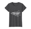 Mademark Whale Shark Dad Energy Ocean Lover Design T-Shirt - Heather Blue