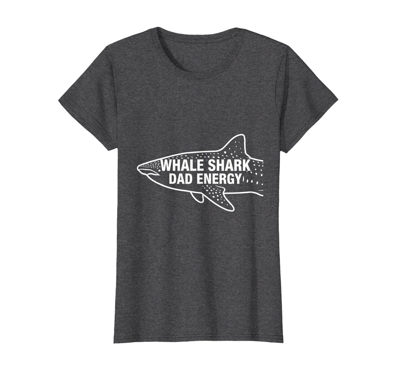 Mademark Whale Shark Dad Energy Ocean Lover Design T-Shirt - Heather Blue