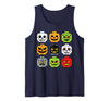 Halloween Building Brick Head Shirts Halloween Building Brick Head Shirt Adult Men Kids Youth Boy Tank Top - Navy Blue