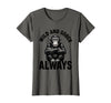 Mademark Wild and Sober Always Funny Monkey Design T-Shirt - Women - Asphalt Grey
