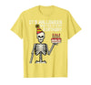 Halloween Shirts For Women Men Kids Boys Girls Its Halloween Yes My Birthday Skeleton Costume Men Women Kid T-Shirt - Lemon