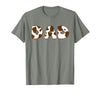 Cow Print For Family Matching Outfits DAD Cow Brown White Animal Print, Cow Pattern Farmer DAD T-Shirt - Olive Heather