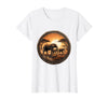 Mademark Elephant Herd Crossing Dusty Savanna Plain T-Shirt - Women - White