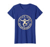 Mademark Wild and Swinging Free Monkey Graphic Design T-Shirt - Women - Royal Blue
