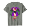 Classic Vintage Pin-Up Sexy Girl by YUX Sexy Succubus Monster Halloween Hand Heart Pin-Up Girl Devil T-Shirt - Olive Heather