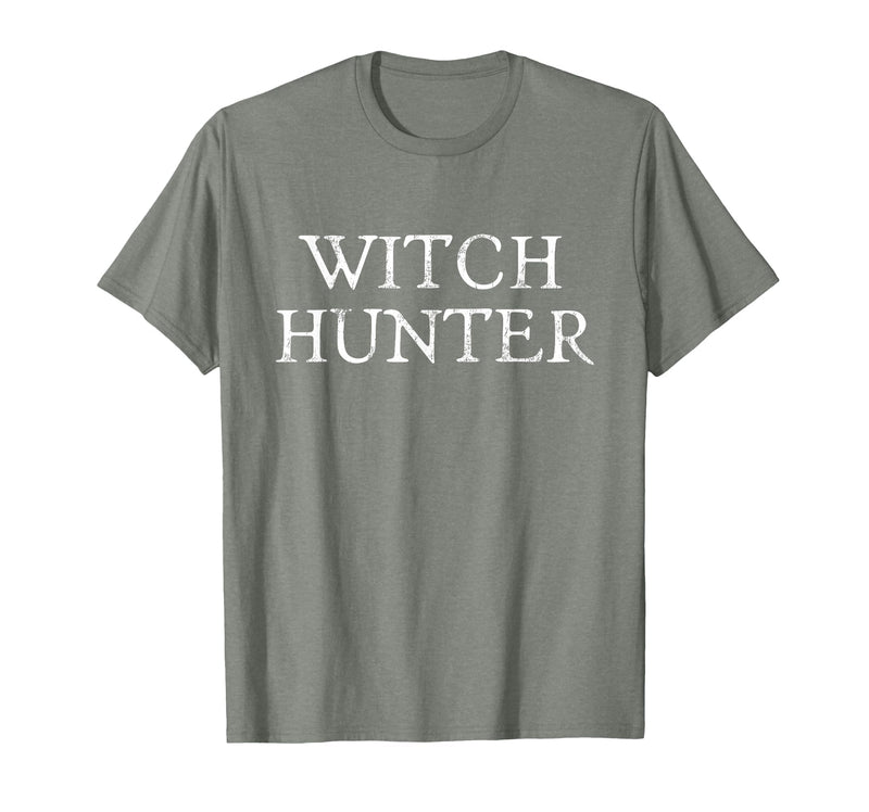Witch Hunter Halloween Funny Witch Hunter Halloween Costume Easy Lazy T-Shirt - Olive Heather