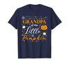 Little Pumpkin Halloween Family Matching Costumes Grandpa of The Little Pumpkin Family Matching Halloween T-Shirt - Navy Blue