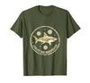 Mademark Coolest Dad Underwater Daddy Shark Design T-Shirt - Olive Green