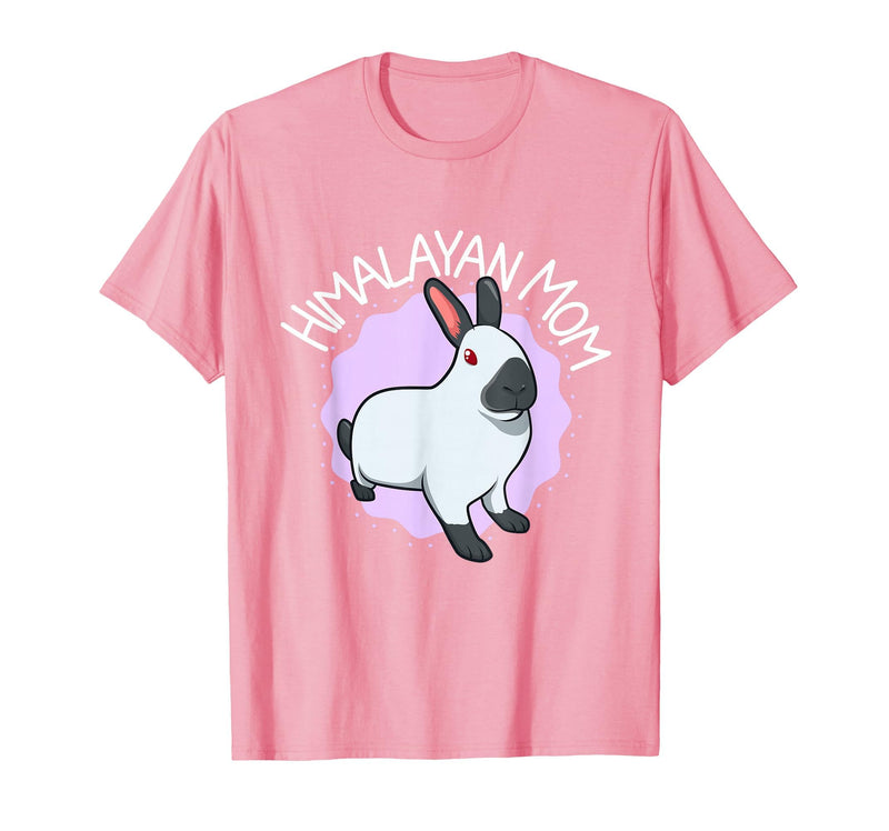 Himalayan Rabbit Mom T-Shirt in Pink