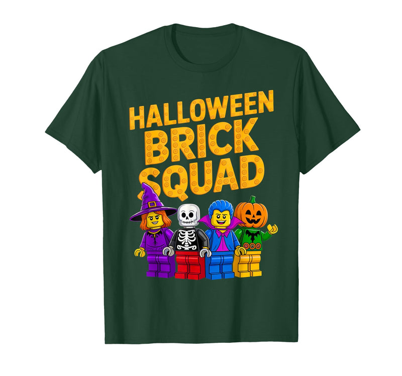 Family Master Builder Birthday Kids Toddler Gifts Halloween Brick Squad Costume Master Builder Blocks Building T-Shirt -