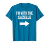 ShirtZilla I'm with The Gazelle Halloween Gazelle T-Shirt - Sapphire Blue