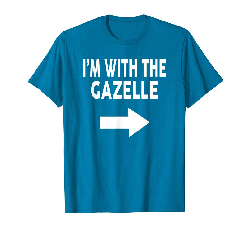 ShirtZilla I'm with The Gazelle Halloween Gazelle T-Shirt - Sapphire Blue