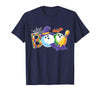 Bowling Boo Creepy Halloween Costume Pumpkin Bowling Lover T-Shirt - Navy Blue