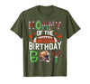 Football Birthday Boy Family Matching Mommy of The Birthday Boy Game Day Football T-Shirt - Olive Green