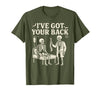 Halloween Costume For Doctor I've Got Your Back I've Got Your Back Halloween Skeleton Doctor Costume T-Shirt - Olive Green