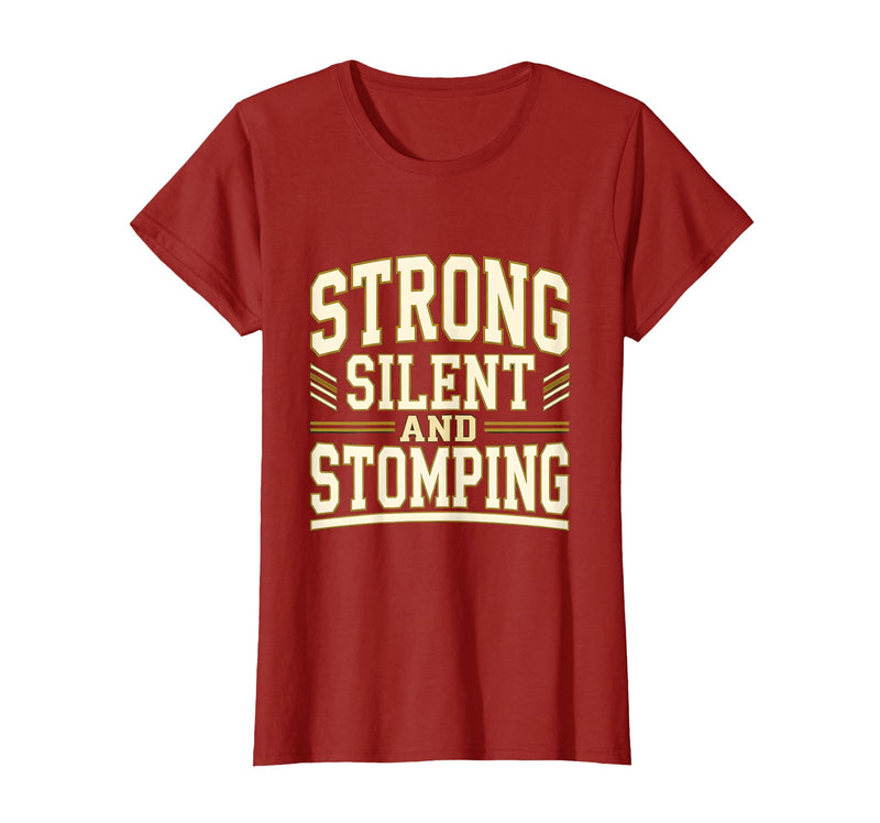 Mademark Strong Silent and Stomping Elephant Design T-Shirt - Women - Cranberry Red