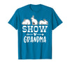 Show Rabbit Grandma T-Shirt in Sapphire Blue