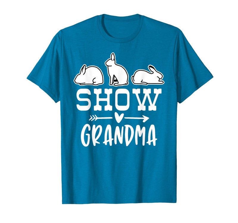 Show Rabbit Grandma T-Shirt in Sapphire Blue