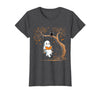 Halloween Ghost Swing Reading Vintage Ghost Swing Reading Book Swinging Halloween Costume T-Shirt - Dark Heather Grey