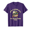 Funny Outdoor Anglers & Fisherman Designs Catch Fish and Laugh Hard with This Fishing Pun T-Shirt - Purple