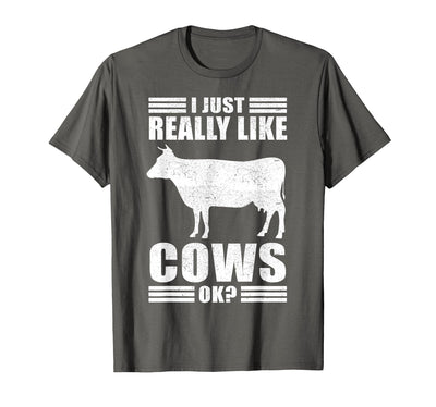 Funny Cow Design Women Boys Girls Farmer Cow Lover T-Shirt