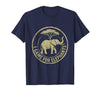 Mademark I Came For Elephants Safari Women Design T-Shirt - Men - Navy Blue