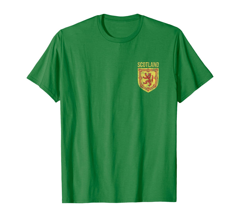 SCOTLAND COAT OF ARMS LION SCOT SCOTTISH Scottish Lion Emblem Scotland Flag Coat of ARMS Independence T-Shirt - Kelly Green
