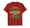 Presto Autism Awareness Halloween October Pumpkin Autism Awareness Halloween Fall October Puzzle Pumpkin T-Shirt - Cranberry