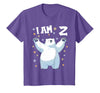 2 years old 2nd birthday Polar Bear Kids 2 Years Old 2 Birthday Polar Bears Boy Girl Polar Bear T-Shirt - Purple Heather
