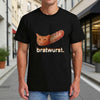 Unisex Adult Men & Women Soft T-Shirt Breathable Crewneck Short Sleeve Workout Shirt Tops - Sausage-black