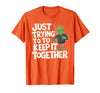 Halloween Tshirt Frankenstein Monster Costume Men Just Trying to Keep It Together Shirt Halloween Frankenstein T-Shirt -