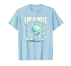 Mademark Ghost & Spirits - Ghost (99 Problems All) T-Shirt - Baby Blue-halloween Celestial Cosmic Uranus Unease