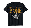 Mens Halloween Shirts For Dad Daddy Papa Men Halloween Dad to The Bone Skeleton Hand Fun Papa Costume Men T-Shirt - Black