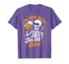 Boos Halloween Costume Cute skeleton I'm Just Here for The Boos Halloween Costume Skeleton Cute T-Shirt - Purple Heather