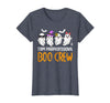 Halloween Tees for Women Men Kids Team Paraprofessional Boo Crew Ghost Halloween para Costume T-Shirt - Heather Blue