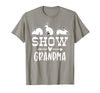 Show Rabbit Grandma T-Shirt in Slate Grey