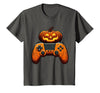 Spooky Halloween Gamers 2023 Halloween Skeleton Zombie Gaming Controllers Mummy Boys Kids T-Shirt - Asphalt Grey