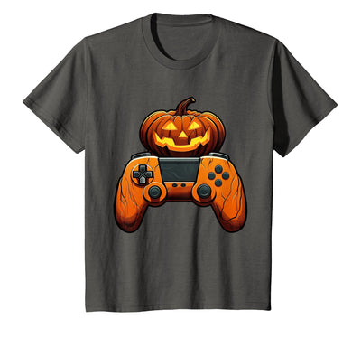 Spooky Halloween Gamers 2023 Halloween Skeleton Zombie Gaming Controllers Mummy Boys Kids T-Shirt