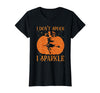 PDUS32 I Don't Spook I Sparkle Funny Halloween I Don't Spook I Sparkle Funny Halloween Girl Witch Pumpkin T-Shirt - Black