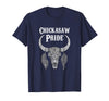 Chickasaw Pride Native American Nice Gifts Chickasaw Pride Tribe Native American Indian Buffalo T-Shirt - Navy Blue