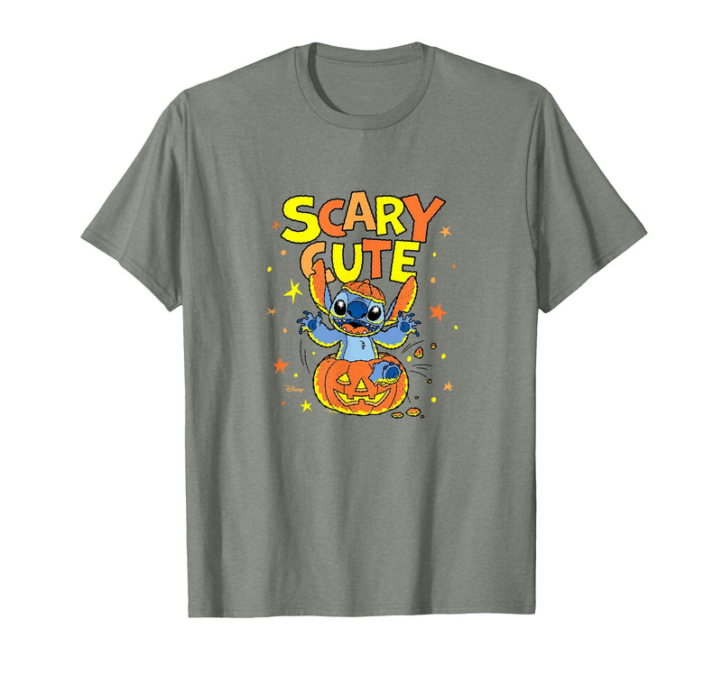 Disney Stitch Halloween Fun T-Shirt - Olive Heather