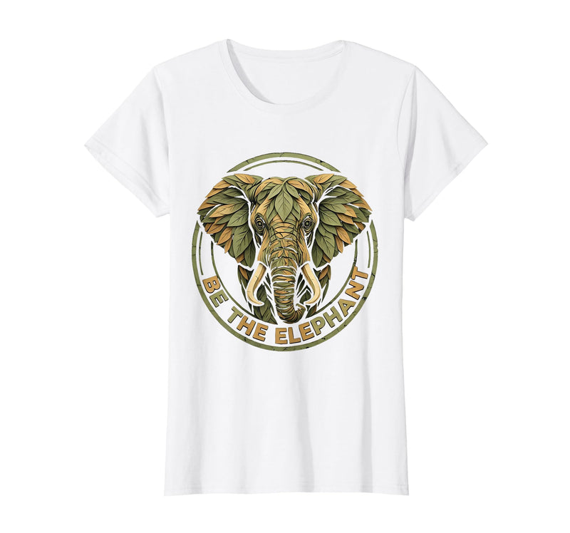 Mademark Be the Elephant Strength and Wisdom Design T-Shirt - Women - White