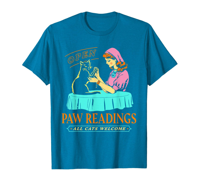 All Seeing Funny Halloween Paw Readings Unisex for Men, Women T-Shirt - Sapphire Blue